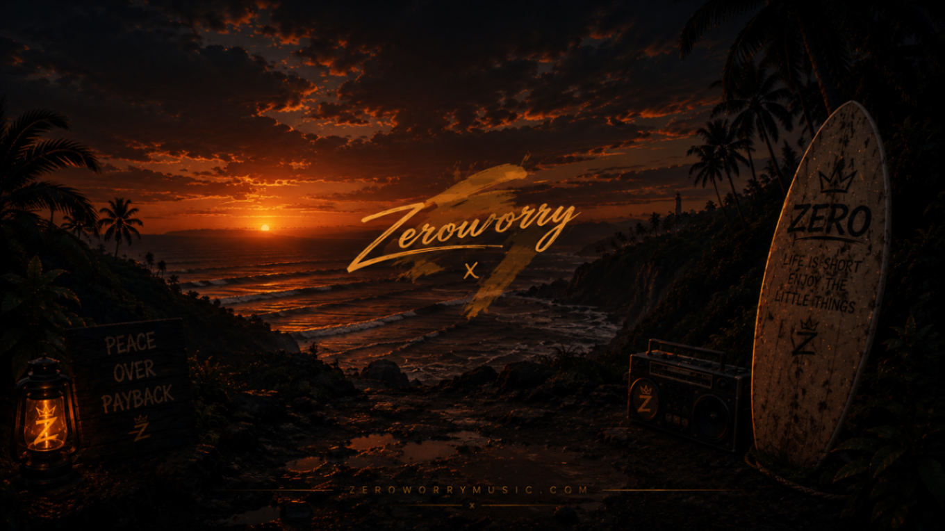 Tropical Sunset Zeroworry wallpaper