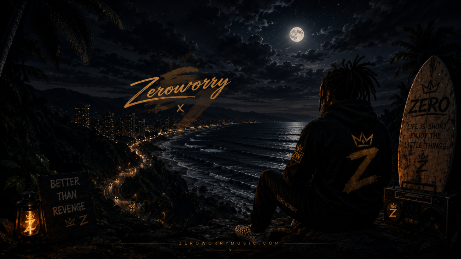 Moon Zero Zeroworry wallpaper
